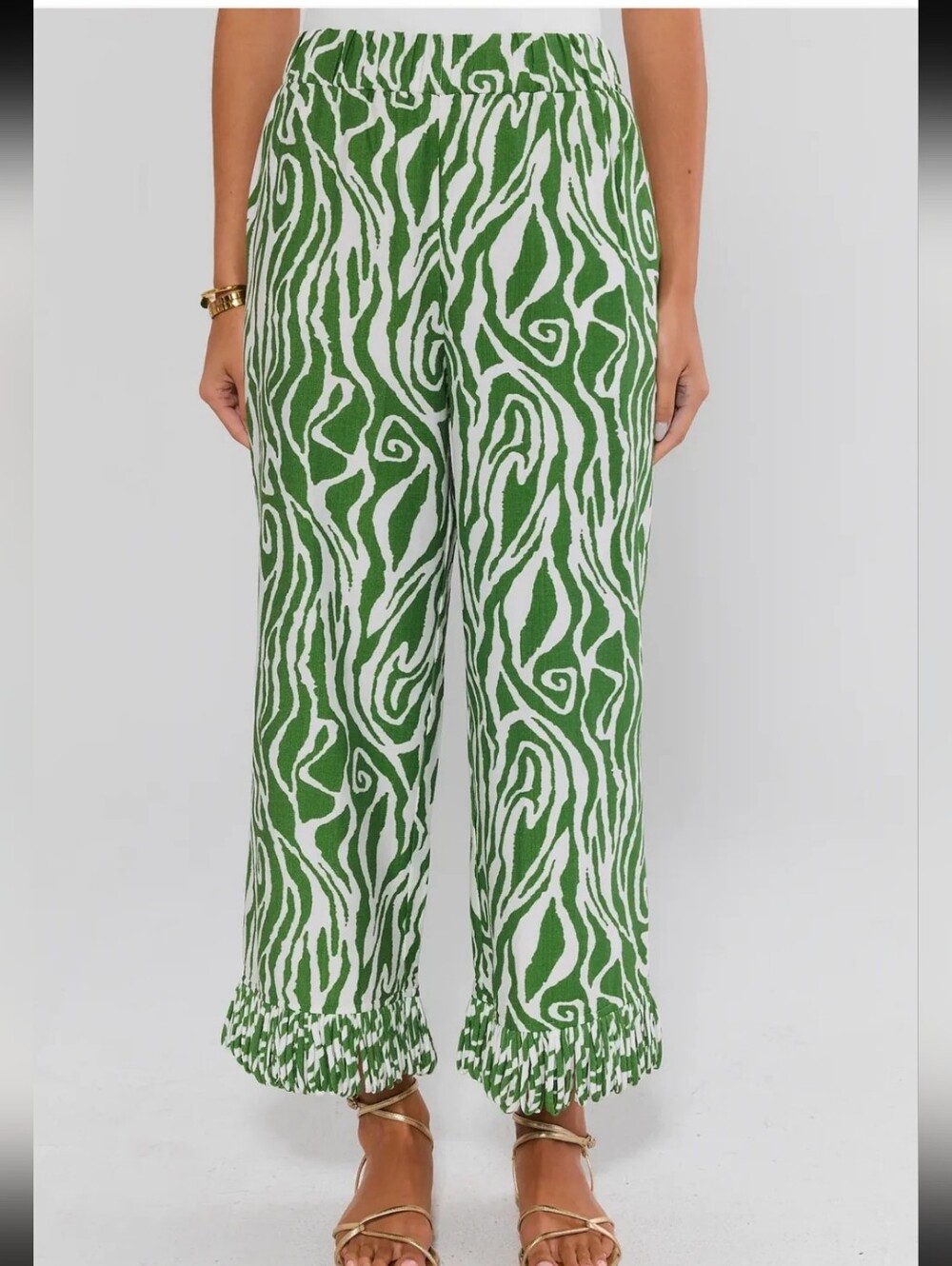 New Avara Zebra Green Pant XS